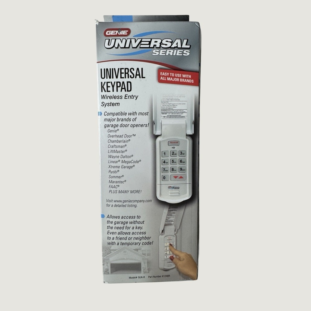 Genie‎ Wireless Universal Garage Door Opener Keypad New GUK-R Entry System